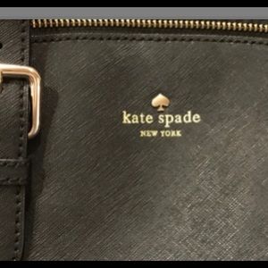 Black Leather Kate Spade Handbag Purse